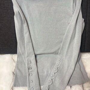 Ann Taylor sweater. Silver grey. Classic, Sophisticated Beauty. size M